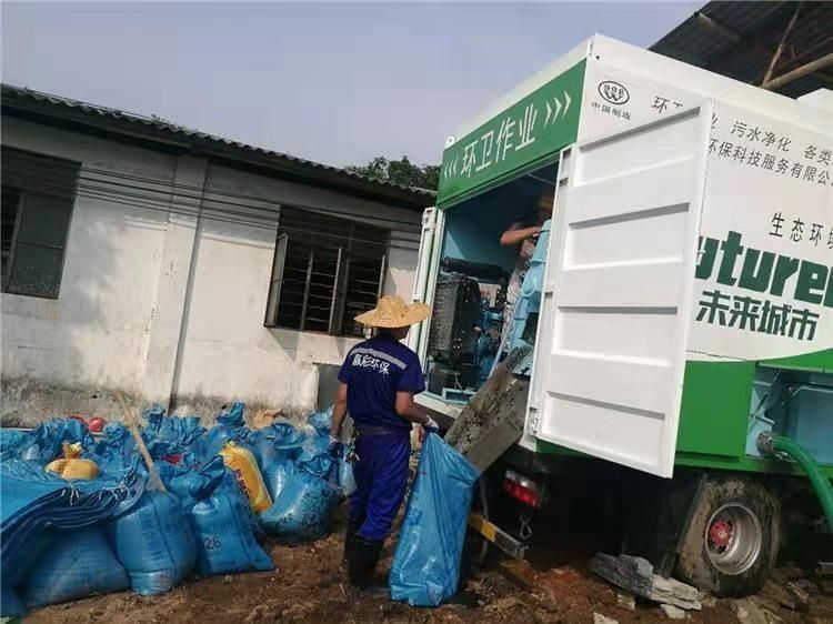 龙江镇工业污泥压干处理